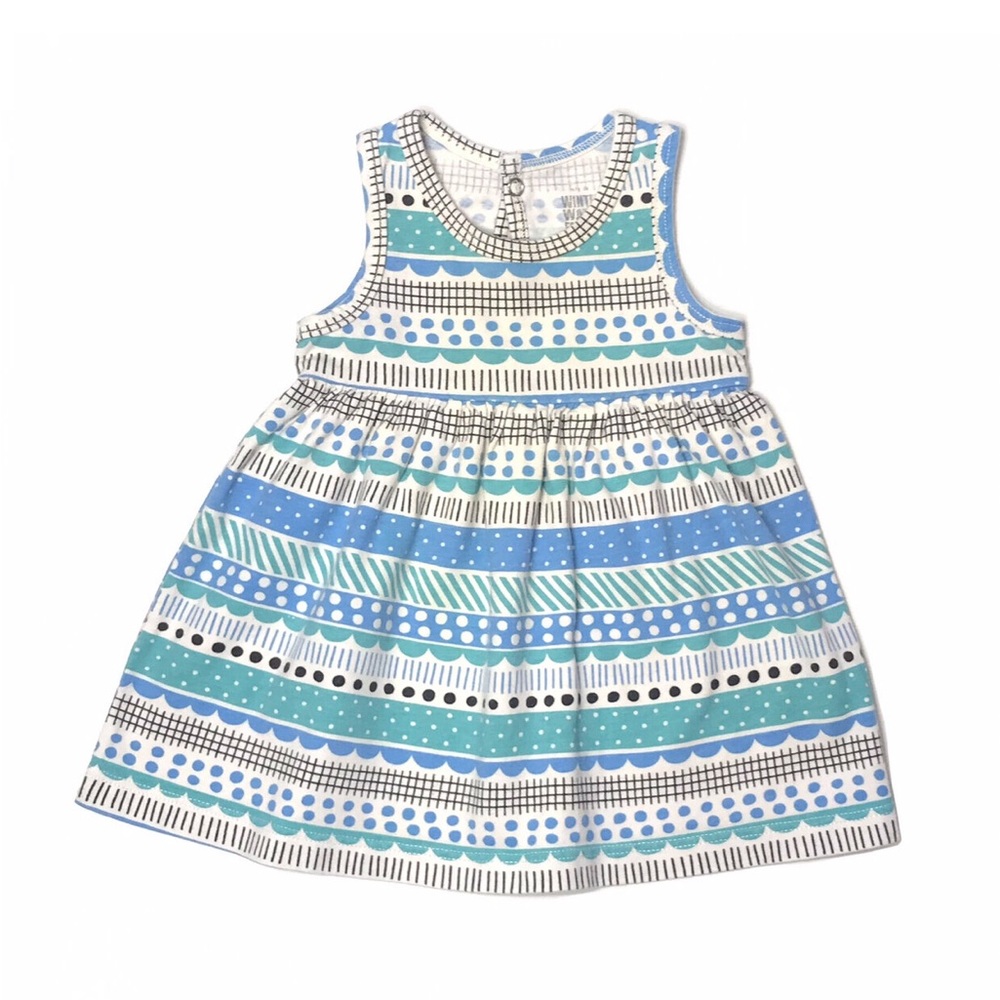 🆕 Winter Water Factory Dots & Stripes Dress